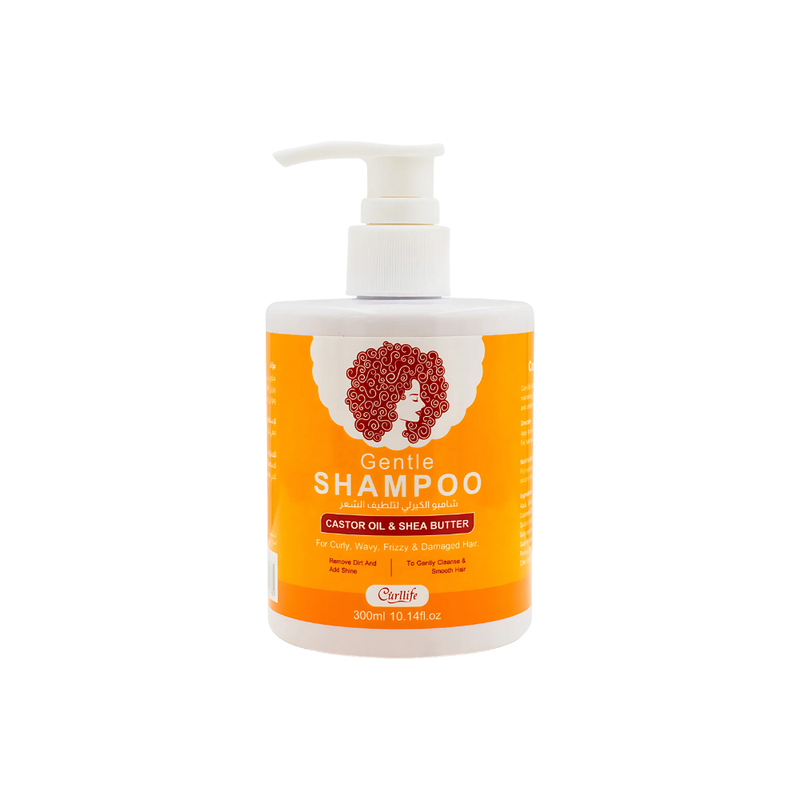Curllife Castor Oil & Shea Butter Shampoo for Curly Hair, Sulfate-Free, 300ml