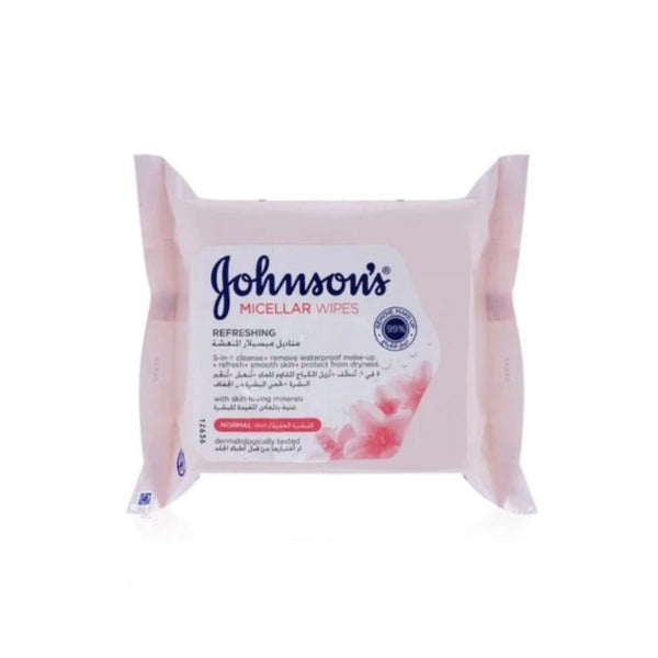Johnson's Makeup Remover Wipes, Normal Skin, Alcohol-Free, 25 Count