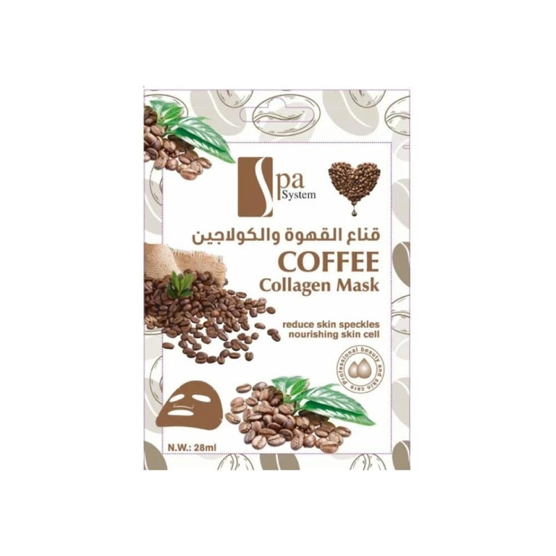 Spa System Coffee and Collagen Moisturizing Face Mask for Revitalized Skin