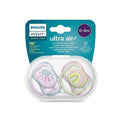 Philips Avent Ultra Air Pacifier 0-6 Months 2 Pack Soothing Orthodontic