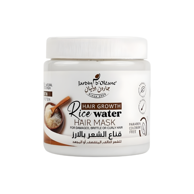 Hair Mask for Damaged Hair Rice Extract Strengthening Garden Olean 500g
