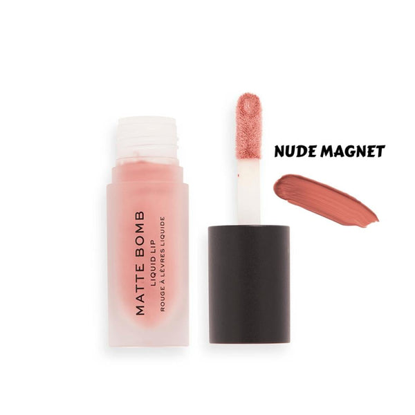Revolution Matte Bomb Liquid Lipstick Nude Magnet