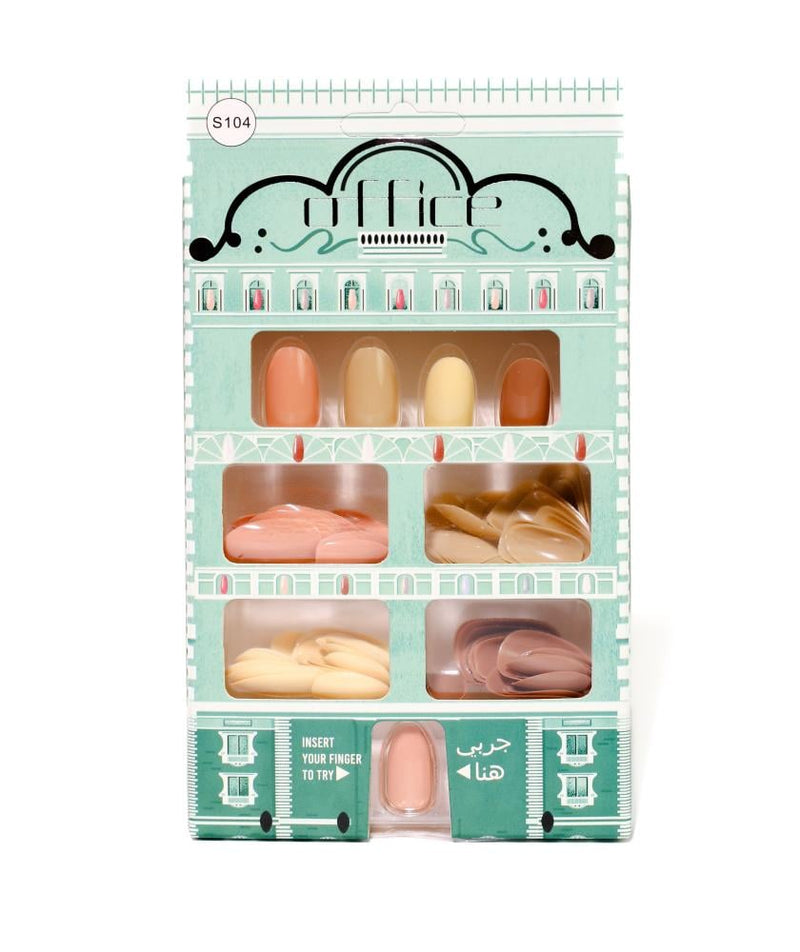 Office Artificial Nails S104 Waterproof Set