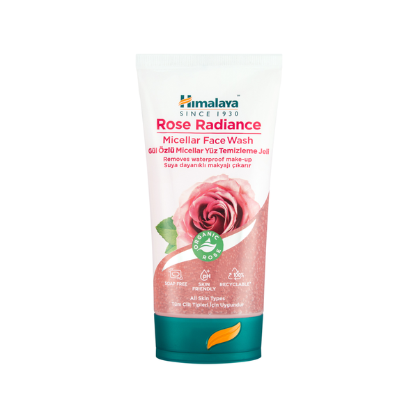 Himalaya Rose Radiance Micellar Face Wash, Soap-Free, 150ml