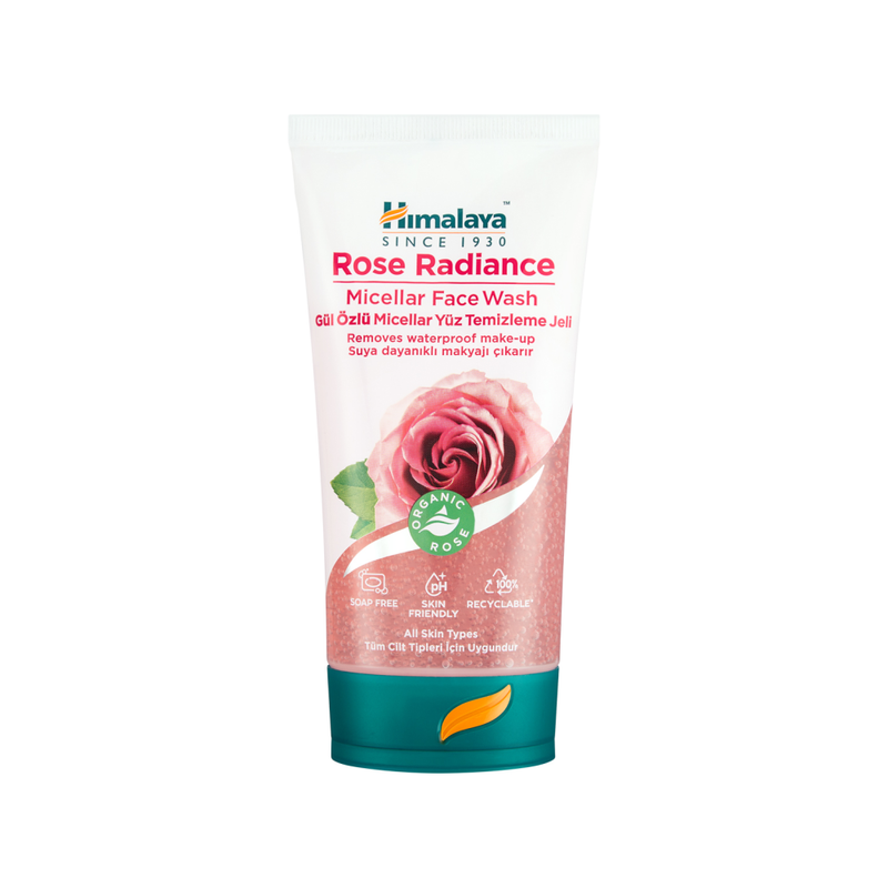 Himalaya Rose Radiance Micellar Face Wash, Soap-Free, 150ml