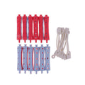 Maxdona Heatless Plastic Hair Rollers, 10 Pieces