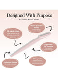 Dermaplaning Tool Best for At Home Facial Hair Removal Kitsch 12 Pieces