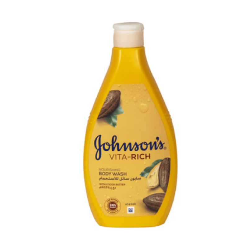 Johnson's Liquid Bath Soap with Cocoa Butter, Moisturizing, 400ml