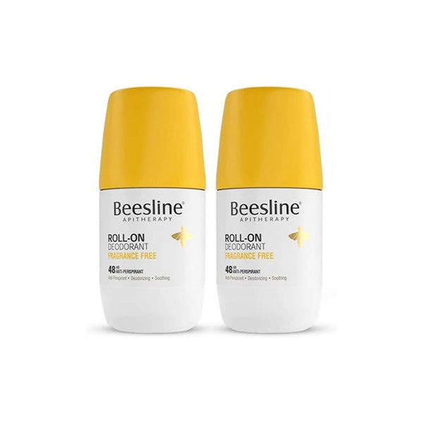 Deodorant Aluminum Free Fragrance Free Roll-On Beesline 2x50ml