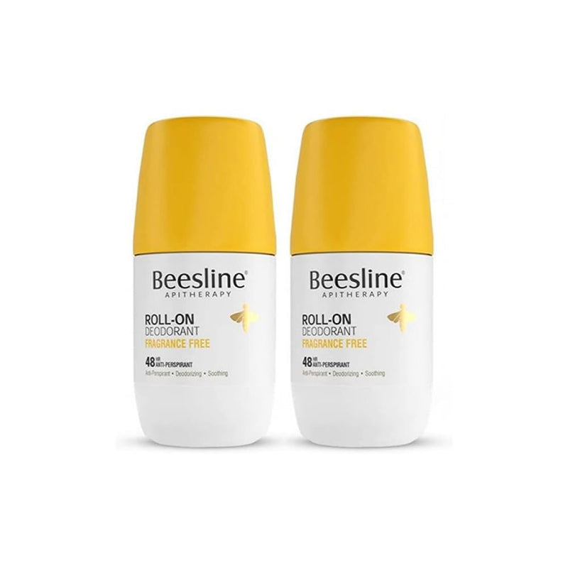 Deodorant Aluminum Free Fragrance Free Roll-On Beesline 2x50ml