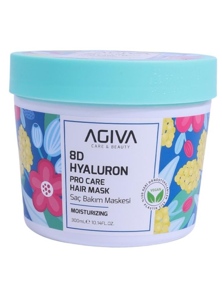 Activate AGIVA 8D Hydrating Hair Mask - Hyaluron, Niacinamide, Almond Oil - 300ml