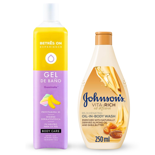Johnson's Almond Oil Shower Gel Set - 750ml + 250ml
