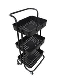 Salon System 3-Tier Mesh Trolley, Black