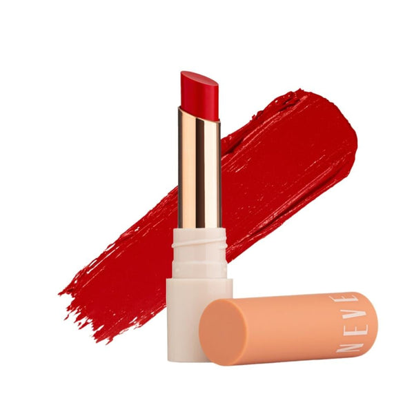 Neverti Matte Cream Lipstick 010 B Brave, Long-Lasting High Coverage