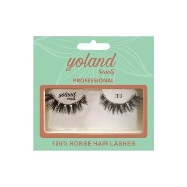 Yolande Beauty Natural Hair Eyelashes, Style No. 13, Reusable