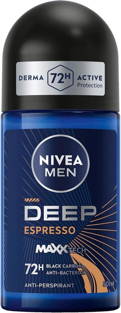 Roll On Deodorant For Men Active Carbon Espresso Nivea 50ml