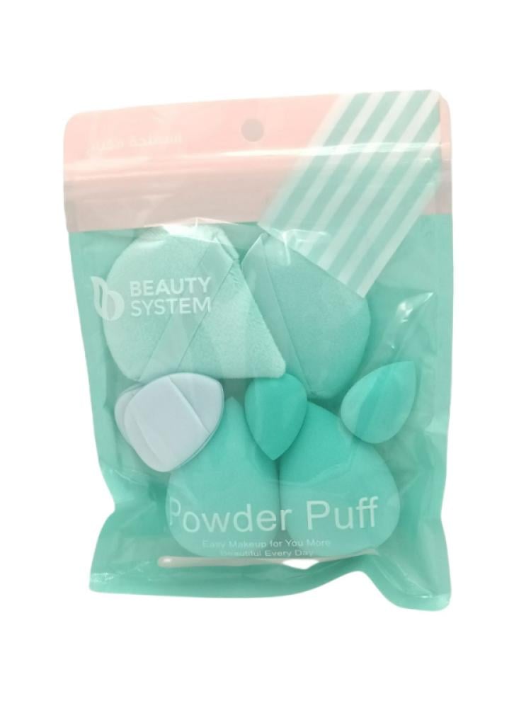 Beauty System Makeup Sponge Set - 8-Piece Multi-Purpose Applicators