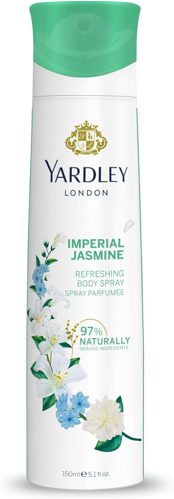 Imperial Jasmine Women Body Spray Refreshing Floral Scent Yardley 150ml