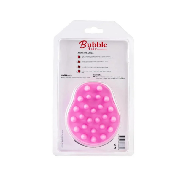 Bubble Scalp Scrub and Massage Brush Shampoo Distribution Tool
