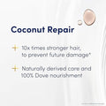 Conditioner Coconut Repair Nourishing Damaged Hair Dove 340ml