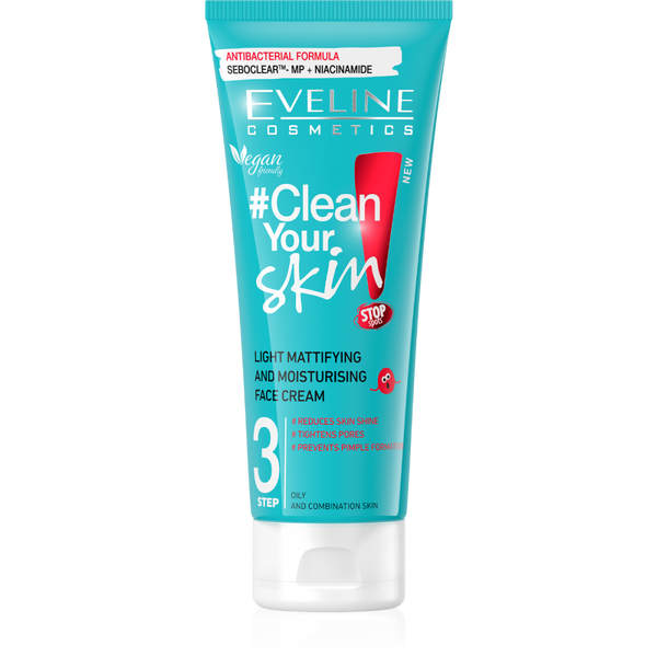 Face Cream For Dry Skin Mattifying Moisturising Oily Combination Eveline 75ml