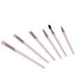 Eye Makeup Brush Set 6 Pieces Soft Bristles Ergonomic Beauty System