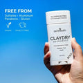 Zion Health Claydry Bold Vegan Fragrance-Free Deodorant 80g