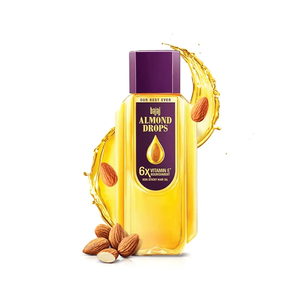Bajaj Almond Hair Oil for Strengthening and Moisturizing, 500ml