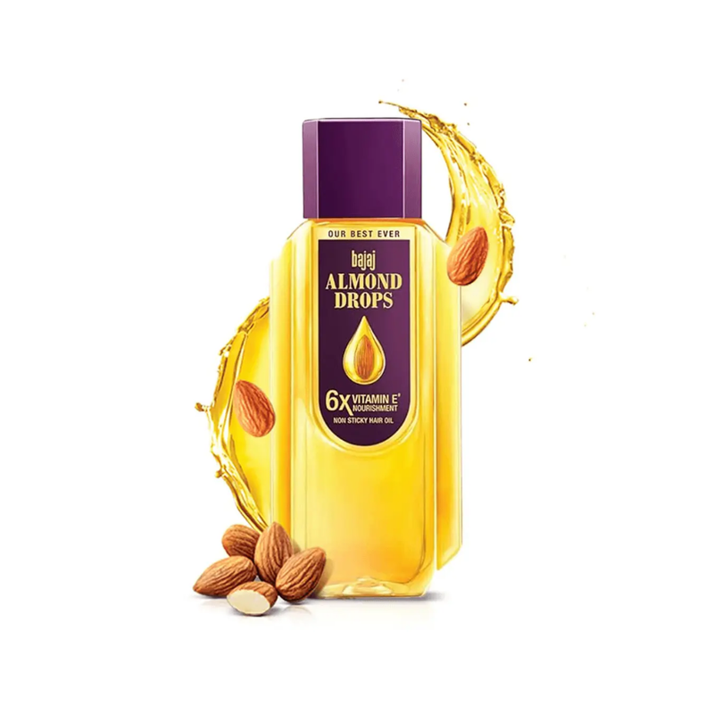 Bajaj Almond Hair Oil for Strengthening and Moisturizing, 500ml