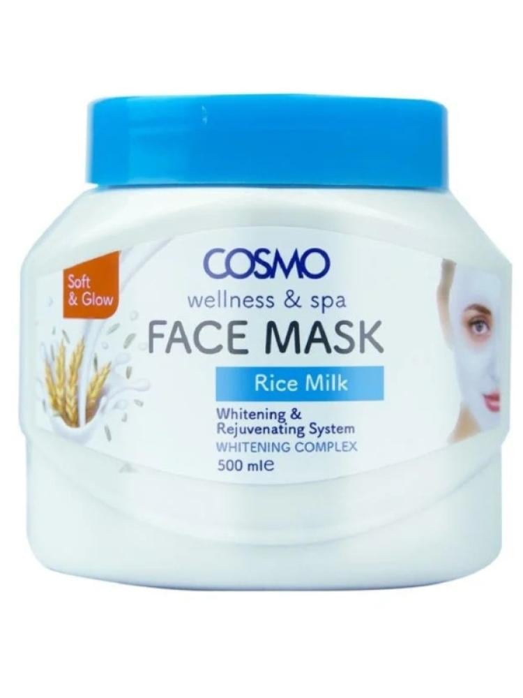 Cosmo Rice Milk Facial Mask, 500 ml - Brightens and Hydrates