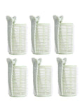 Plastic Hair Rollers Self-Grip Heat-Free Volume Waves Salon System 6-Piece