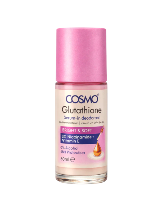 Cosmo Glutathione Bright & Soft Deodorant Serum - Niacinamide, Vitamin E, 50ml