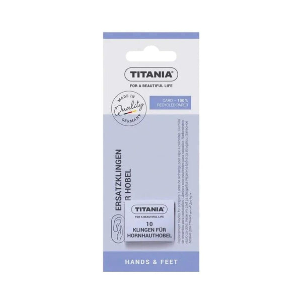 Titania Callus Scraper Replacement Blades, 10 Count, Steel
