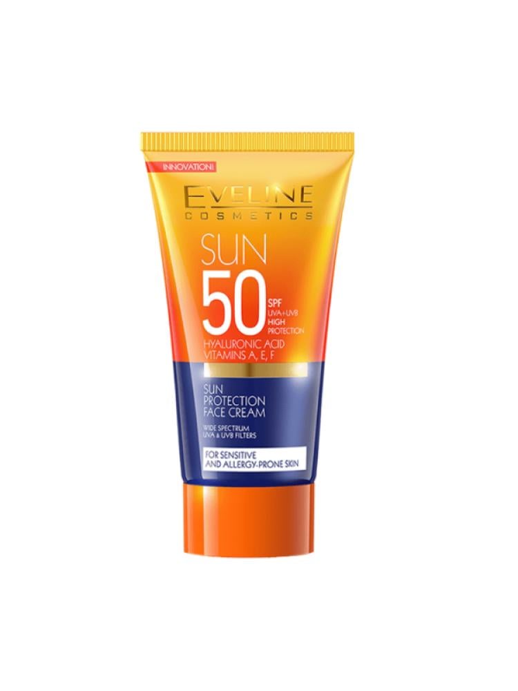 SPF 50+ Face Cream UVA/UVB Protection Moisturiser by Eveline 50ml