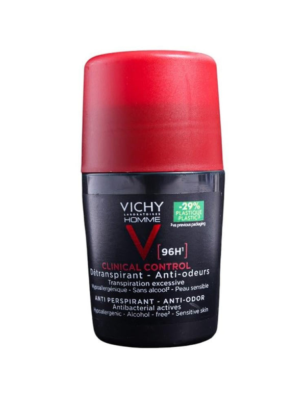 Best Antiperspirant for Men Clinical Control 96H Vichy 50ml