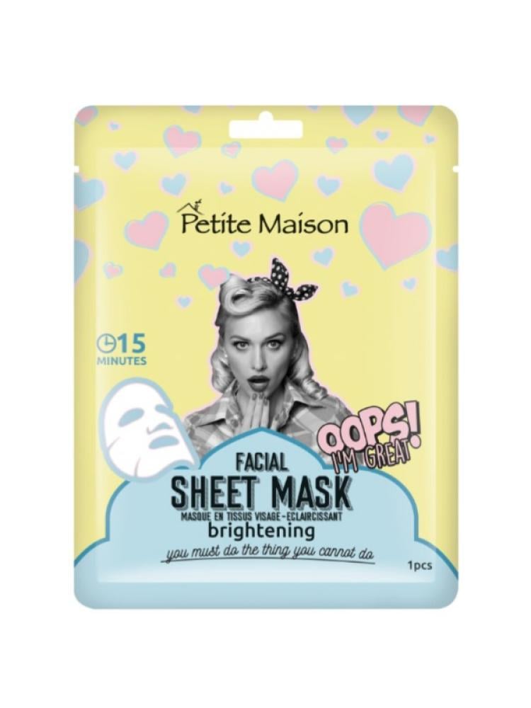 Sheet Mask for Instant Glow Brightening Petite Maison 1 Piece