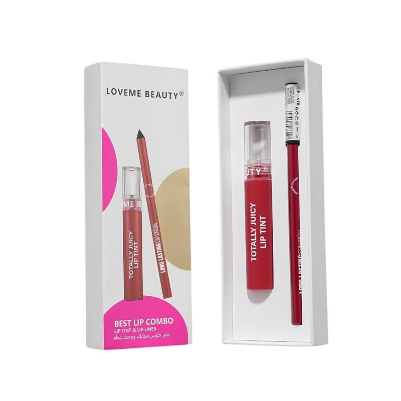 Natural Lip Tint Korean Style Glossy Rose Set Loveme Beauty 2pc