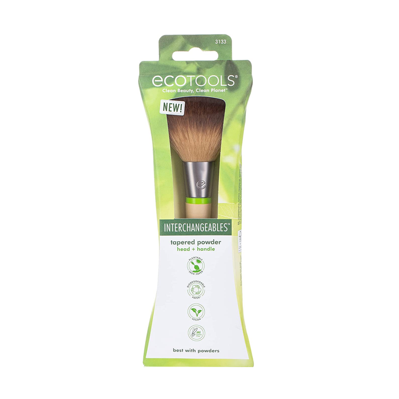 Ecotools Makeup Brush 3133 Tapered Powder Brush Bamboo Handle