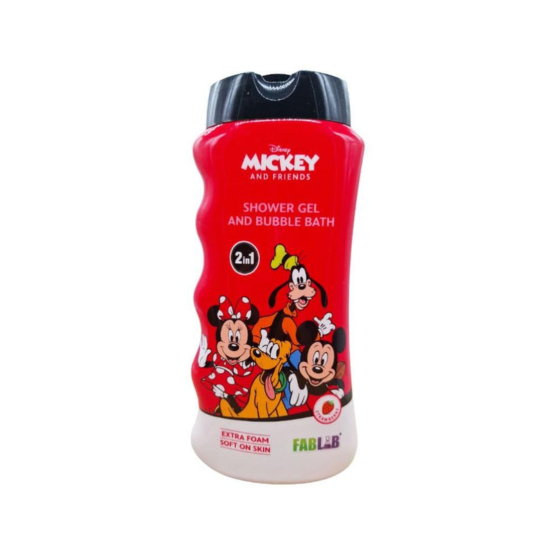 Kids Bubble Bath 2-in-1 Shower Gel Strawberry Fab Lab 500ml