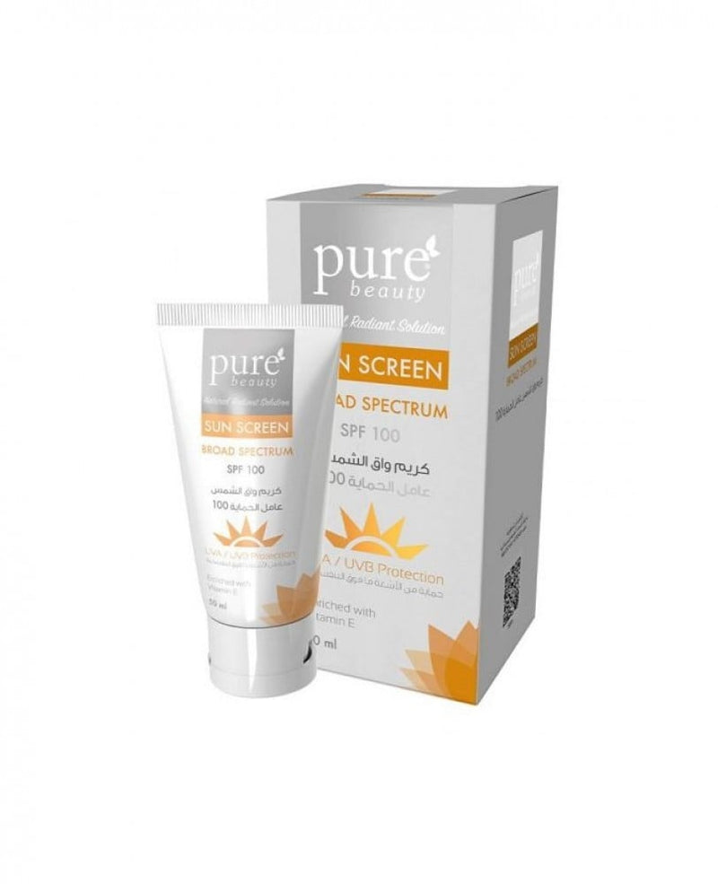 Best Sunscreen Cream SPF 100 High Protection Formula Pure Beauty 50ml