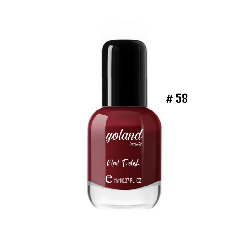 Best Long Lasting Nail Polish Quick-Dry Formula Shade 58 Yolande Beauty 10ml