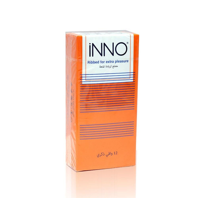 Ribbed Condoms for Enhanced Sensation iNNO 12 Pack