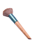 Beauty System Makeup Brush with Wooden Handle for Face Powder and Blush