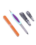 Nail Manicure Kit with File & Clipper Professional Salon System 4-Piece