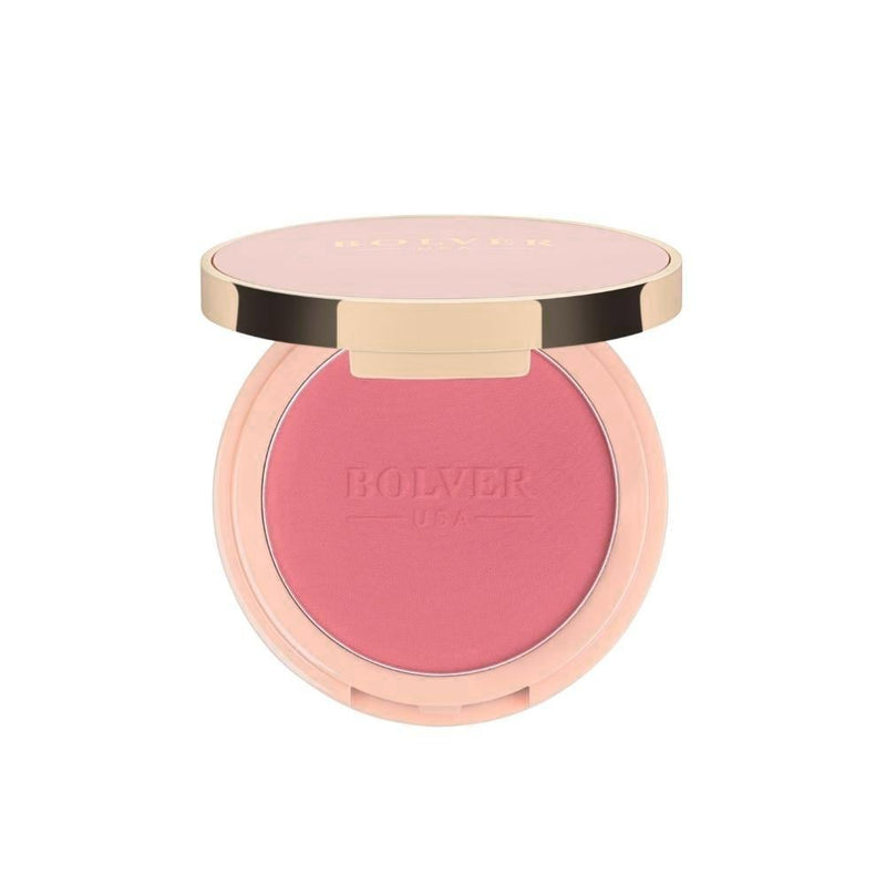 Bolver Rosekiss Blush - 16 Aflame, Long-Lasting Powder Cheek Makeup