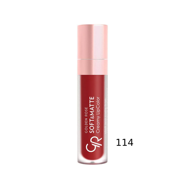 Golden Rose Matte Liquid Lipstick 114 Red 5.5 ml