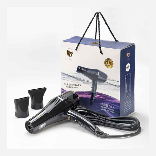 Max Elegance Hair Dryer 2400W with 2 Nozzles, Model MAX-016124