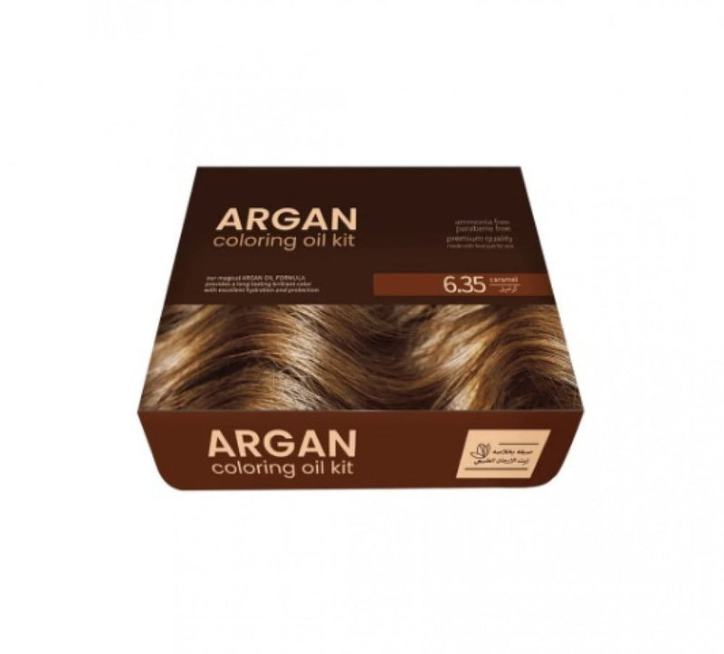Ammonia Free Hair Dye Caramel 6.35 Argan Oil Extract 90ml