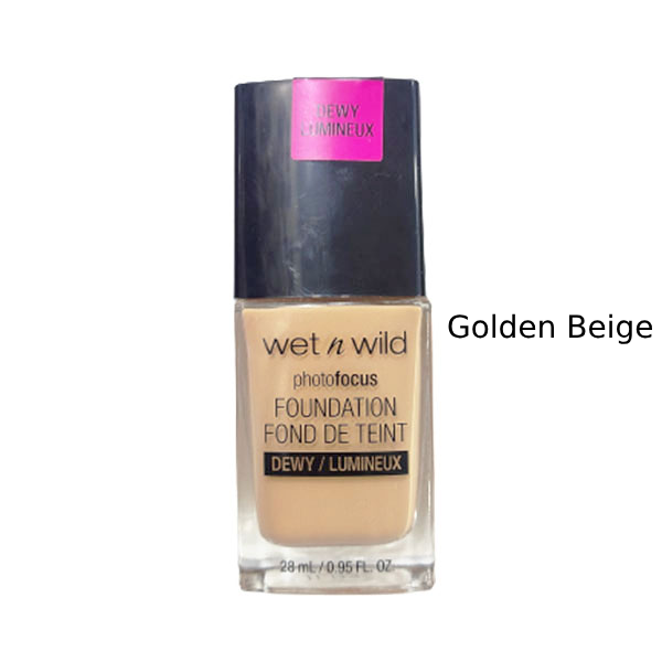 Wet n Wild Photo Focus Dewy Foundation, Golden Beige, 28ml