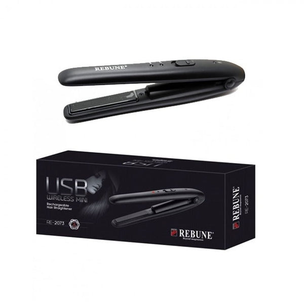 Rebune RE-2073 Ceramic Cordless Portable Hair Styler, USB Rechargeable